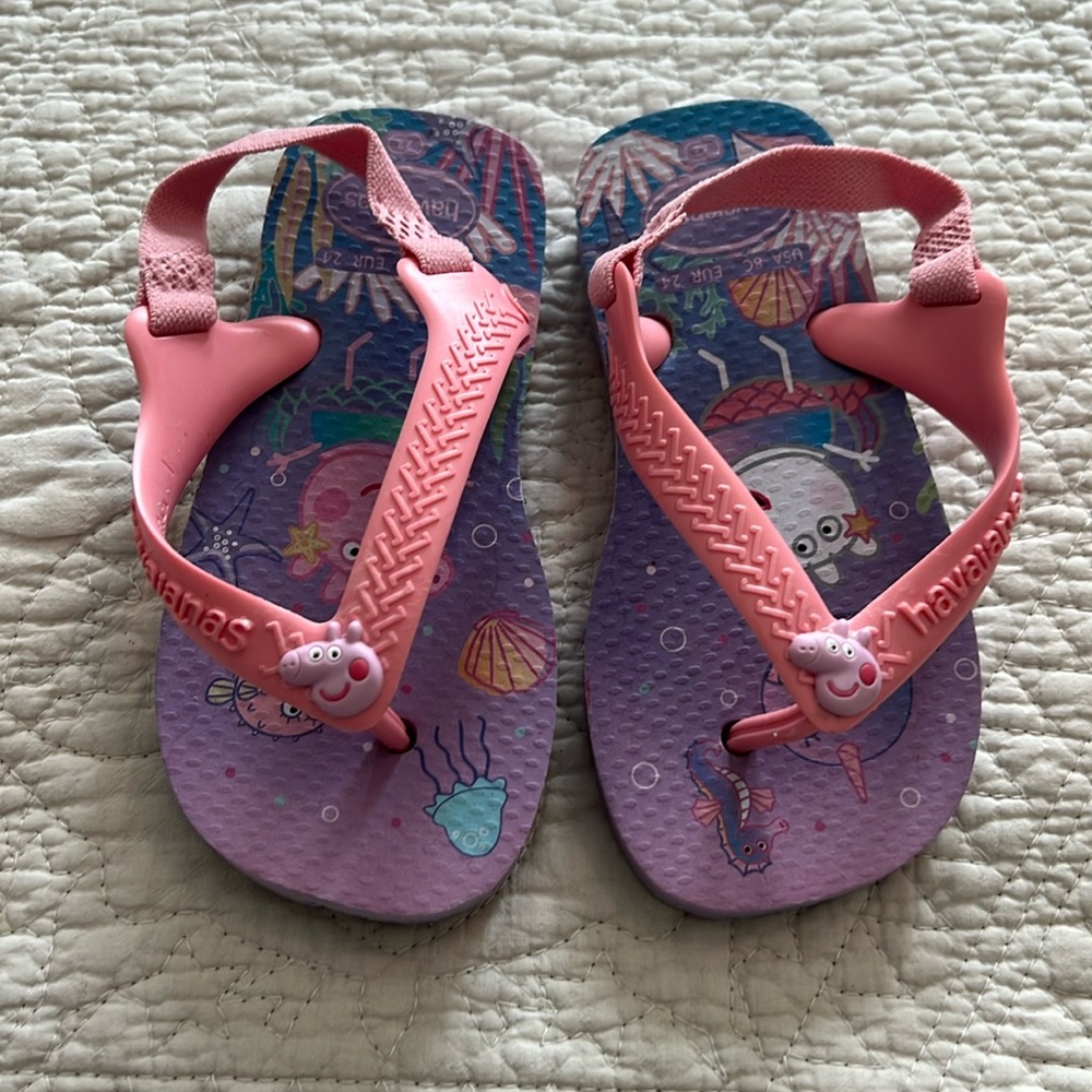 Girls Peppa Pig Havaianas new size 8C